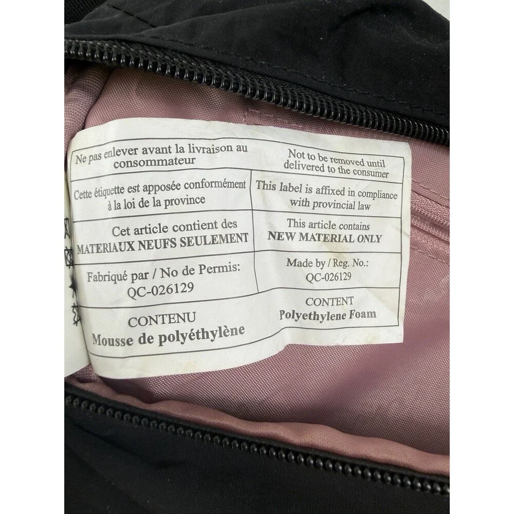 Champion Fanny Pack Black Shoulder Bag Purse Buckle Zipper